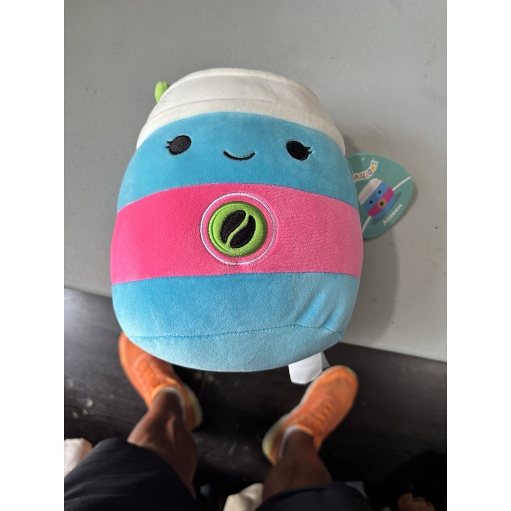 Squishmallows Neon Food Squad 5" Aloeen the Latte Cup Plush Doll‎ Toy NEW